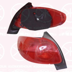 Tail Light Assembly, with bulb holder, Left, 6350 K4 (PEUGEOT), 6350 P1 (PEUGEOT), 6350K4 (PEUGEOT)