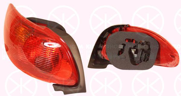 Tail Light Assembly, with bulb holder, Left, 6350 S1 (OPEL)