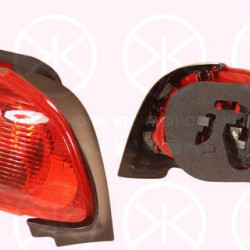 Tail Light Assembly, with bulb holder, Left, 6350 S1 (OPEL)