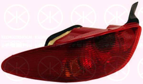 Tail Light Assembly, without bulb holder, Left, 6350 S0 (PEUGEOT)