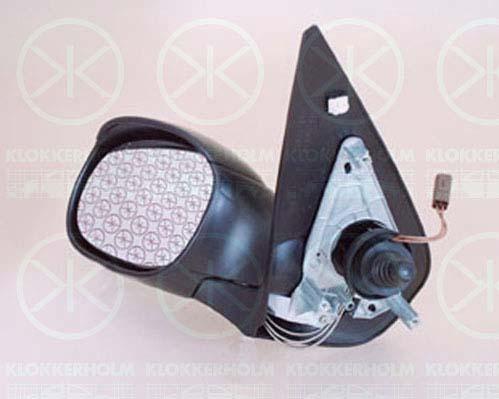 Exterior Mirror, with thermo sensor, Control: cable pull, Convex, Heatable, Right, 8148 YA (PEUGEOT), 8149KA (PEUGEOT), 8149KC (PEUGEOT), 8154JC (PEUGEOT)