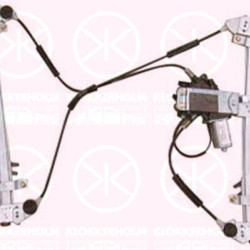 Window Regulator, 2-dr, with electric motor, Electric, Right, 9221 E5 (PEUGEOT), 9222 E3 (PEUGEOT), 9222 E4 (PEUGEOT), 9222 F7 (PEUGEOT)