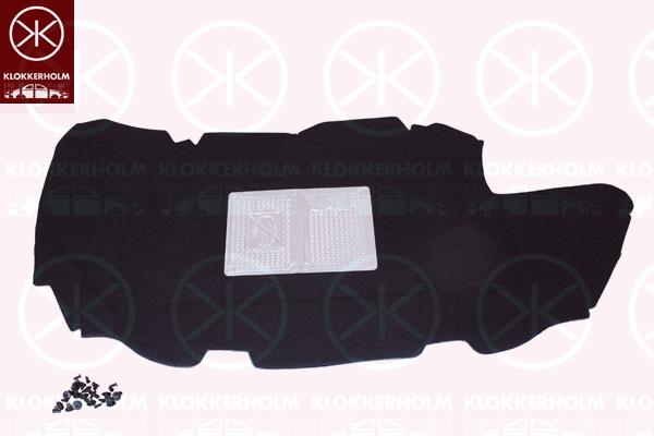 Engine Compartment Noise Insulation, Centre Section, Fitting Position: Bonnet, 7979 C8 (PEUGEOT), 7979 F0 (PEUGEOT), 797999 (PEUGEOT)