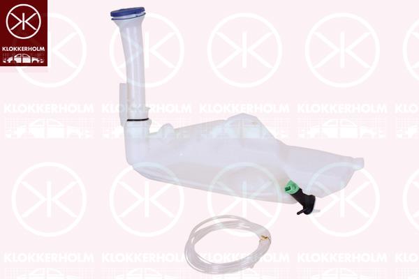 Washer Fluid Reservoir, window cleaning, for vehicles without headlamp cleaning system, with pump, Capacity [litre]: 3, 6431 95 (PEUGEOT), 6439 83 (PEUGEOT), 6432 32 (PEUGEOT), 6434 58 (PEUGEOT)