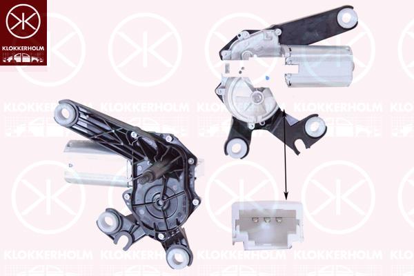 Wiper Motor, Rear, Voltage [V]: 12, 6405 G7 (PEUGEOT), 6405G7 (DS), 6405G7 (CITROEN), 9631473680 (PEUGEOT)