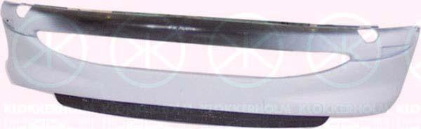 Bumper, w/primer, Front, with spoiler, not for trim level: XS, S16, GT, GTI, 7401 N2 (PEUGEOT)