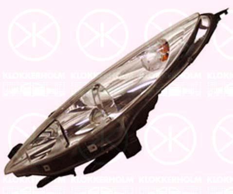 Priekinis žibintas, H7/H1, with motor for headlamp levelling, Valeo, Left, Illuminance [lx]: 20, 6208 95 (PEUGEOT)