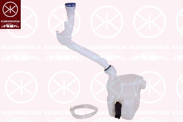 Langų apiplovimo bakelis, window cleaning, for vehicles without rear window wiper, with pump, for vehicles without headlamp cleaning system, 6431 F3 (PEUGEOT)