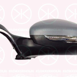 Veidrodis, Right, Electronically foldable, with trim strip, chrome, with indicator, with thermo sensor, Number of pins: 11, w/primer, Heatable, Convex, 1607512680 (PEUGEOT), 1607513080 (PEUGEOT), 1607512280 (PEUGEOT), 1607512080 (PEUGEOT), 1611240980 (PEUGEOT)