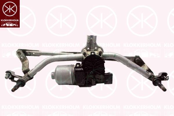 Lango valymo sistema, Front, with electric motor, Voltage [V]: 12, for left-hand drive vehicles, 9673222580 (PEUGEOT), 9673222580 (DS), 9673222580 (CITROEN)