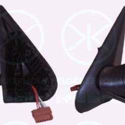 Exterior Mirror, for electric mirror adjustment, Convex, Heatable, Left, 8148 SY (PEUGEOT)