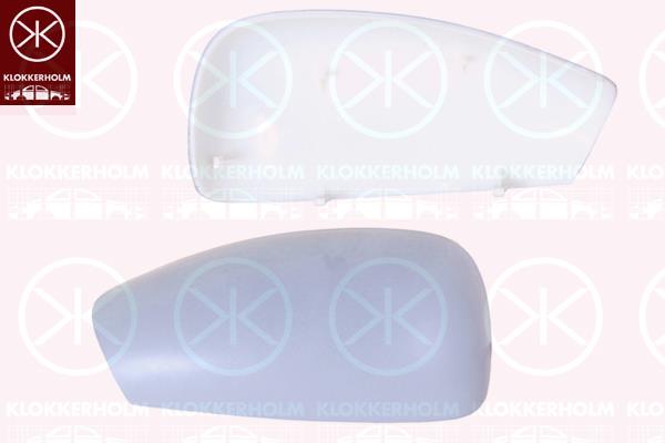 Housing, exterior mirror, w/primer, Left, 815212 (PEUGEOT)