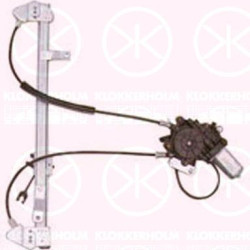 Window Regulator, 4-dr, with electric motor, Electric, Right Front, 9221 C1 (PEUGEOT)