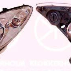 Headlight, Left, Illuminance [lx]: 25, Xenon, with motor for headlamp levelling, with control unit for xenon, D1S/H7, AL, 6208 87 (PEUGEOT)