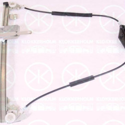 Window Regulator, 2-dr, without electric motor, Electric, Right, 9222 K0 (PEUGEOT), 96 371 393 80 (PEUGEOT)