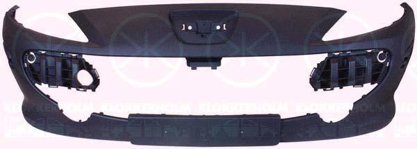 Bumper, Front, Smooth, with hole(s) for fog lights, 7401 CZ (PEUGEOT)