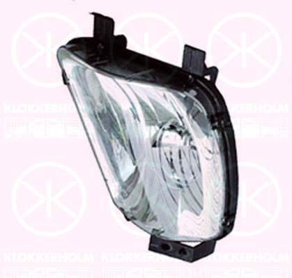 Front Fog Light, H8, Valeo, Left Front, 6208 F0 (PEUGEOT)