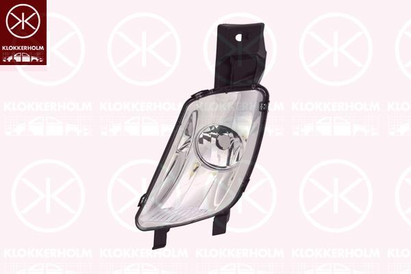 Front Fog Light, H8, without bulb holder, Left Front, 6208 X5 (PEUGEOT)