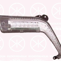 Daytime Running Light, Right Front, LED, Valeo, 6206X4 (PEUGEOT), 6206X4 (CITROEN)