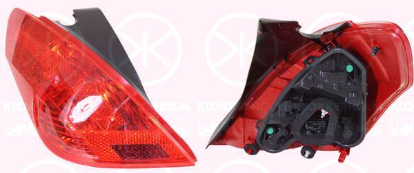 Tail Light Assembly, with bulb holder, Left, 6350 CV (PEUGEOT)