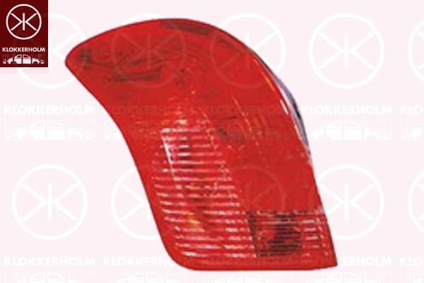 Tail Light Assembly, with bulb holder, Left, 6350 FF (PEUGEOT)