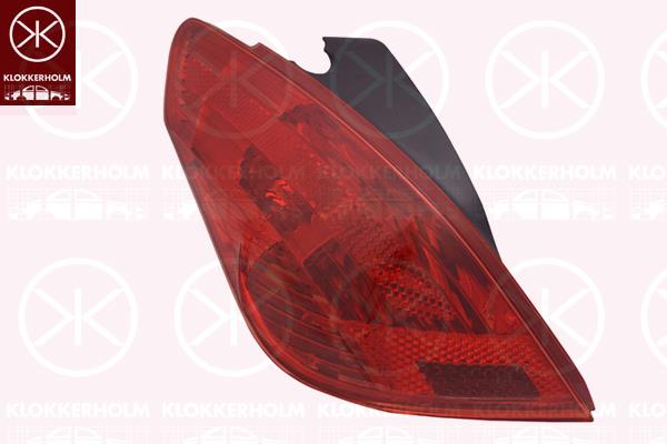 Tail Light Assembly, without bulb holder, Left, 6350 CV (PEUGEOT)