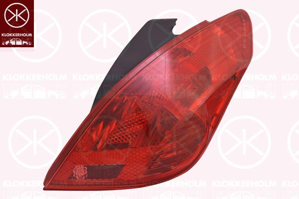 Tail Light Assembly, without bulb holder, Right, 6351 CV (PEUGEOT)