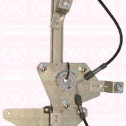 Window Regulator, without electric motor, Electric, Left Rear, 9223 C9 (PEUGEOT)