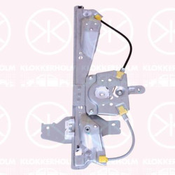 Window Regulator, without electric motor, Electric, Left Rear, 9223 E5 (PEUGEOT)