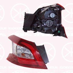 Tail Light Assembly, Left, LED, Outer section, AL, 9677817680 (PEUGEOT)