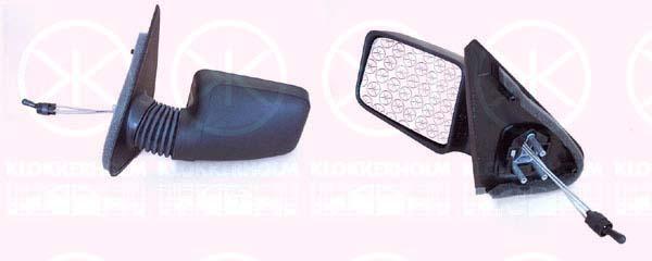 Exterior Mirror, Control: cable pull, Convex, Left, 8148 J1 (PEUGEOT)