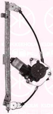 Window Regulator, with electric motor, without comfort function, Electric, Right Rear, OE-TYPE, 9636 61 (PEUGEOT), 9224 37 (PEUGEOT), 9224 57 (PEUGEOT)