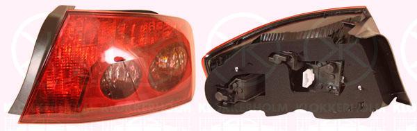 Tail Light Assembly, with bulb holder, Right, Valeo, 6351 GC (PEUGEOT), 6351 S8 (PEUGEOT), 6351 V9 (PEUGEOT), 6351S8 (PEUGEOT), 6351V9 (PEUGEOT)