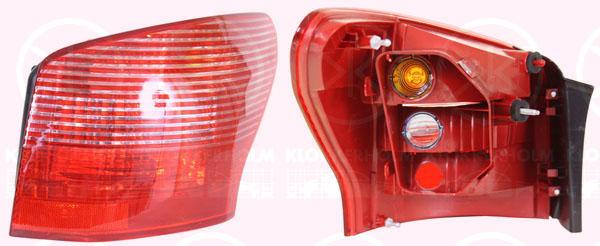 Tail Light Assembly, with bulb holder, Right, AL, 6351 T3 (PEUGEOT)