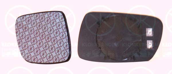 Mirror Glass, exterior mirror, Convex, Heatable, blue, Right, 8151 GW (PEUGEOT)