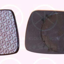 Mirror Glass, exterior mirror, Convex, Heatable, blue, Right, 8151 GW (PEUGEOT)