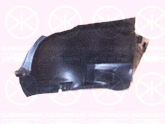 Liner, wheelhouse, Plastic, Left Front, Front Section, 7136 CT (PEUGEOT), 96 415 646 80 (PEUGEOT)