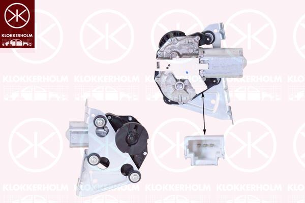 Wiper Motor, Rear, Voltage [V]: 12, 6405 R1 (PEUGEOT)