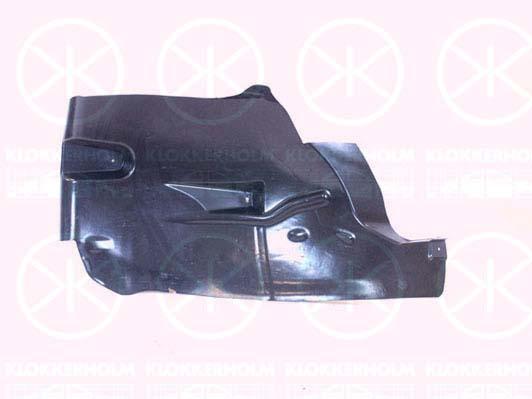 Liner, wheelhouse, Plastic, Right Front, Rear Section, 7136 S8 (PEUGEOT)