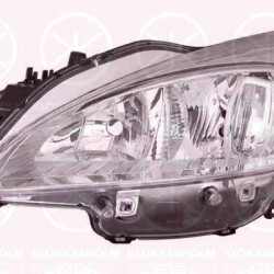 Headlight, Right, Illuminance [lx]: 12.5, H7/H7, with motor for headlamp levelling, Valeo, 6206W3 (PEUGEOT), 96 783 930 80 (PEUGEOT)