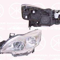 Headlight, Left, Illuminance [lx]: 17.5, Bi-Xenon, D1S/H7, for vehicles with dynamic bending light, with motor for headlamp levelling, without control unit for Xenon, Valeo, 16 139 658 80 (PEUGEOT), 6208 W5 (PEUGEOT), 6208W5 (PEUGEOT)