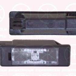 Licence Plate Light, with bulb holder, 6340 F0 (PEUGEOT), 6340 F0 (DS), 6340 F0 (CITROEN)