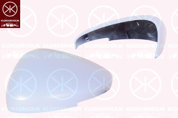 Housing, exterior mirror, Right, w/primer, 8152 Q9 (CITROEN), 8152Q9 (PEUGEOT), 8152R1 (PEUGEOT)