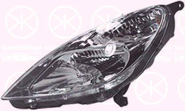 Headlight, H7/H1, for vehicles with headlight levelling, Valeo, Left, Illuminance [lx]: 20, 6204 X8 (OPEL), 6205 X8 (PEUGEOT)