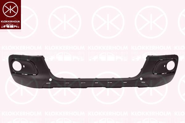 Bumper, Front, with hole(s) for parking distance control, Lower Section, w/primer, 96 784 937 80 (PEUGEOT)