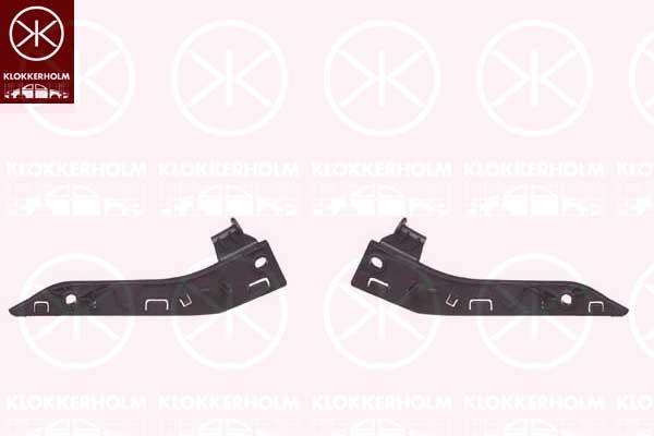 Mounting Bracket, bumper, Plastic, Front, both sides, 1610145680 (PEUGEOT)