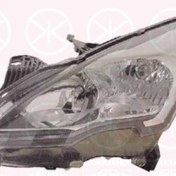 Headlight, Left, Illuminance [lx]: 17.5, H7/H7, with motor for headlamp levelling, Valeo, 9805505480 (PEUGEOT)