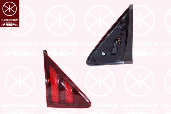 Tail Light Assembly, Left, LED, Inner Section, AL, 9805511380 (PEUGEOT)