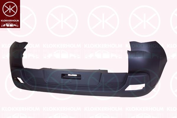 Bumper, w/primer, Rear, 7410 JK (PEUGEOT)