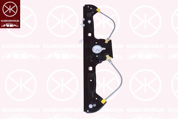 Window Regulator, OE-type, without electric motor, Electric, Left Front, 0000052134009 (FIAT), 0001354726080 (FIAT), 1354726080 (FIAT), 1368331080 (FIAT), 52148374 (FIAT), 9221 EP (PEUGEOT), 9221 EP (DS), 9221 EP (CITROEN), 9221 HE (PEUGEOT)